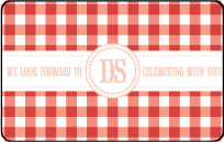 Savannah Letterpress Reply Postcard Front Design Small