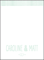 Sellick Modern Letterpress Thank You Card Flat Design Small