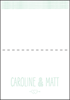 Sellick Modern Letterpress Thank You Card Fold Design Small