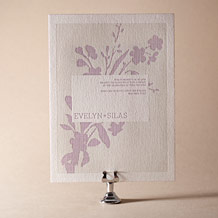 Serenade Letterpress Invitation Design Small
