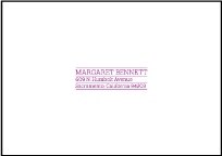 Serenade Letterpress Reply Envelope Design Small