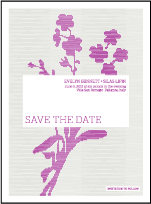 Serenade Letterpress Save The Date Design Small
