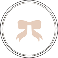 Simple Bow Letterpress Coaster Design Small