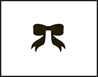 Simple Bow Letterpress Stamp Design Small