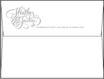 Simple Charms Letterpress Envelope Design Small