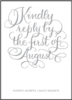 Simple Charms Letterpress Reply Design Small