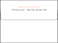 Simple Dot Letterpress Envelope Design Small