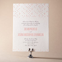 Simple Dot Letterpress Invitation Design Small
