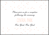 Simple Dot Letterpress Reception Design Small