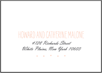 Simple Dot Letterpress Reply Envelope Design Small