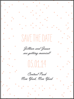 Simple Dot Letterpress Save The Date Design Small