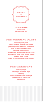 Simple Frame Letterpress Program Tea Design Small
