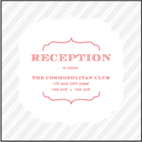 Simple Frame Letterpress Reception Design Small