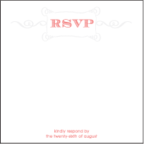 Simple Frame Letterpress Reply Design Small