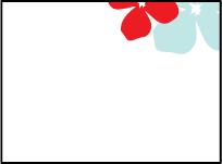 Simple Poppy Letterpress Placecard Flat Design Small