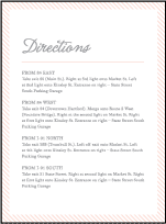 Simple Stripes Letterpress Direction Design Small