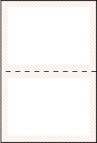 Simple Stripes Letterpress Placecard Fold Design Small