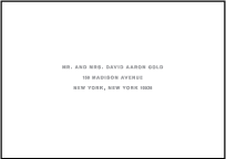Soho Letterpress Reply Envelope Design Small