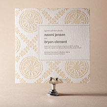 Solina Letterpress Invitation Design Small