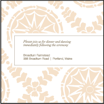 Solina Letterpress Reception Design Small