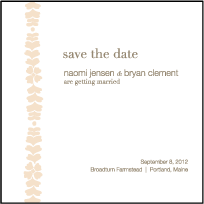 Solina Letterpress Save The Date Design Small