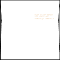 Solina Letterpress Thank You Card Flat Envelope Design Small
