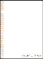 Solina Letterpress Thank You Card Flat Design Small