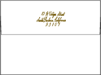 Sonoma Calligraphy Letterpress Envelope Design Small
