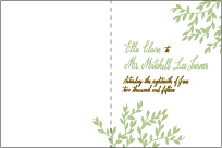 Sonoma Calligraphy Letterpress Program Design Small