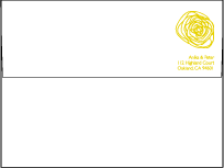 Spinnerette Letterpress Envelope Design Small