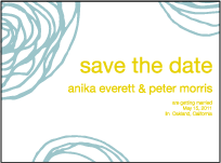 Spinnerette Letterpress Save The Date Design Small