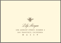 Splendor Letterpress Reply Envelope Design Small