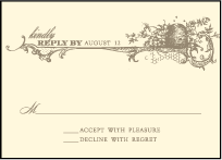 Splendor Letterpress Reply Design Small