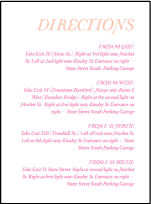 Storybook Romance Letterpress Direction Design Small