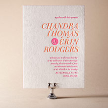 Storybook Romance Letterpress Invitation Design Small