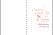 Storybook Romance Letterpress Program Design Small