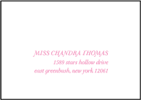 Storybook Romance Letterpress Reply Envelope Design Small