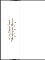 String Calligraphy Letterpress Envelope Design Small