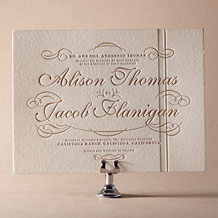 Studebaker Letterpress Invitation Design Small