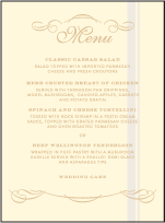 Studebaker Letterpress Menu Design Small