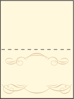 Studebaker Letterpress Placecard Fold Design Small