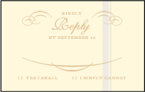 Studebaker Letterpress Reply Postcard Front Design Small