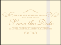 Studebaker Letterpress Save The Date Design Small