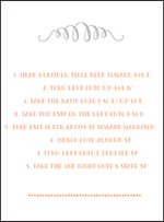 Surfside Letterpress Direction Design Small
