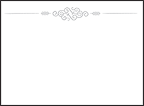 Surfside Letterpress Placecard Flat Design Small