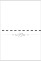Surfside Letterpress Placecard Fold Design Small