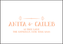 Surfside Letterpress Reply Envelope Design Small