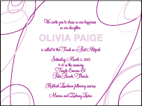 Surya Letterpress Bat Mitzvah Design Small