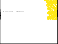 Sweet Daisy Letterpress Envelope Design Small