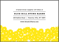 Sweet Daisy Letterpress Reception Design Small